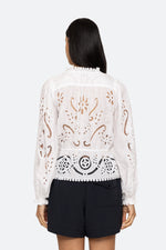 Sea Liat Embroidery Long Sleeve Top