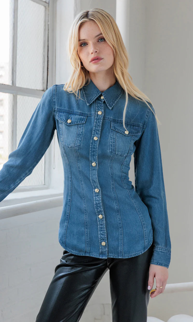 Generation Love Antoinette Denim Shirt