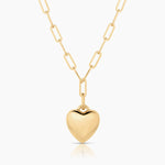 THATCH Aurelie Puffy Heart Link Necklace