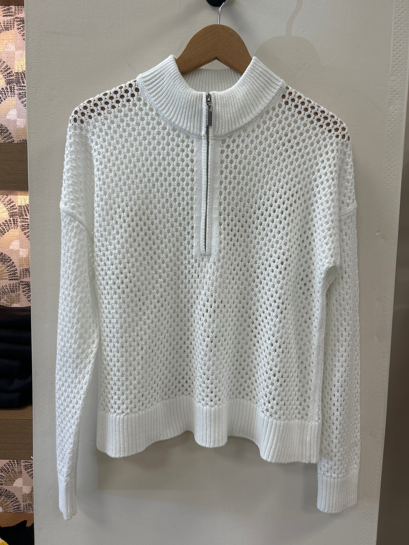 J. Society Open Stitch 1/2 Zip Sweater