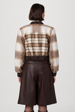 Toccin Andy Strong Shoulder Zip-Front Bomber Jacket