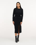 Tanya Taylor Long Sleeve Solid Cody Dress