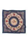Maison Lecomte Flament Rodeo Navy Cotton Scarf