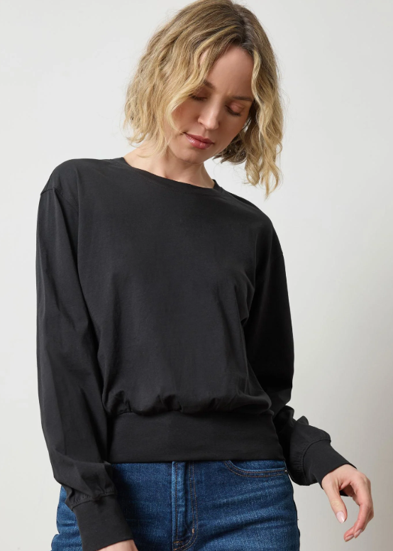 LILLA P Ribbed Easy Trim Crew