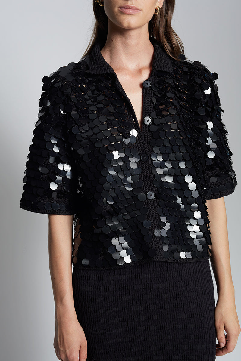 Eleven Six Phoebe Sequin Shirt