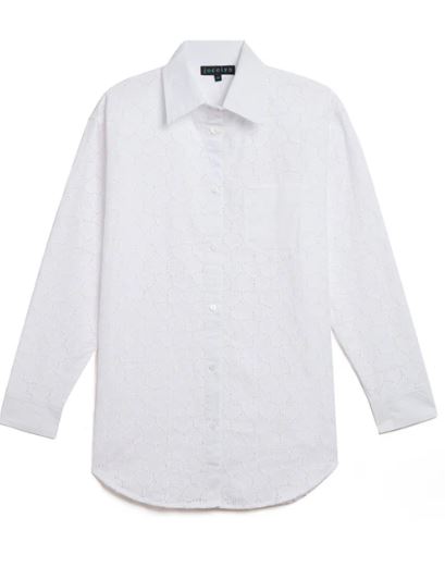 Jocelyn Cotton Eyelet Oversized Shirt