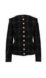 Generation Love Ophelia Windowpane Tweed Jacket