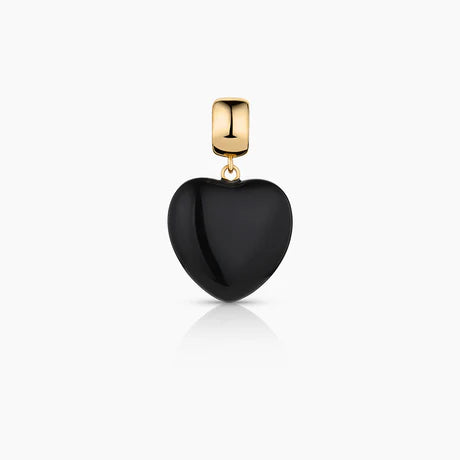 THATCH Gemma Onyx Heart Bail Charm