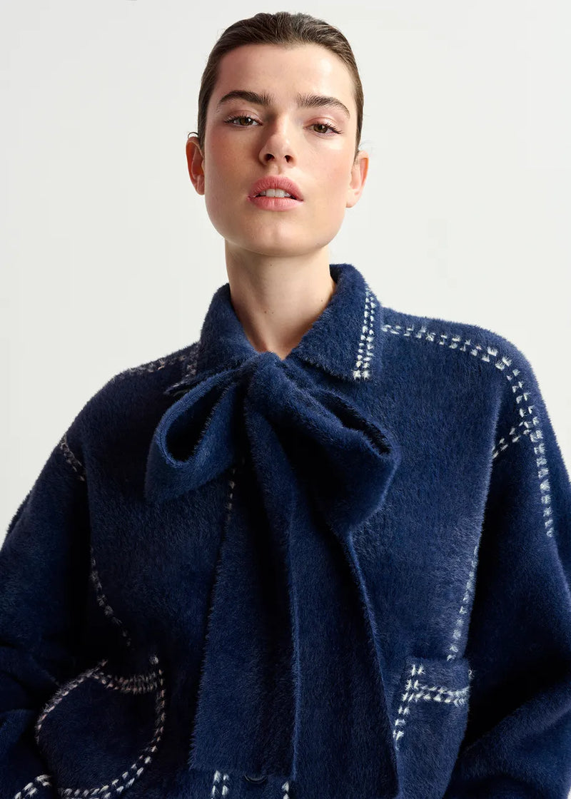 Essentiel Antwerp Ihoops Cardigan With Bow