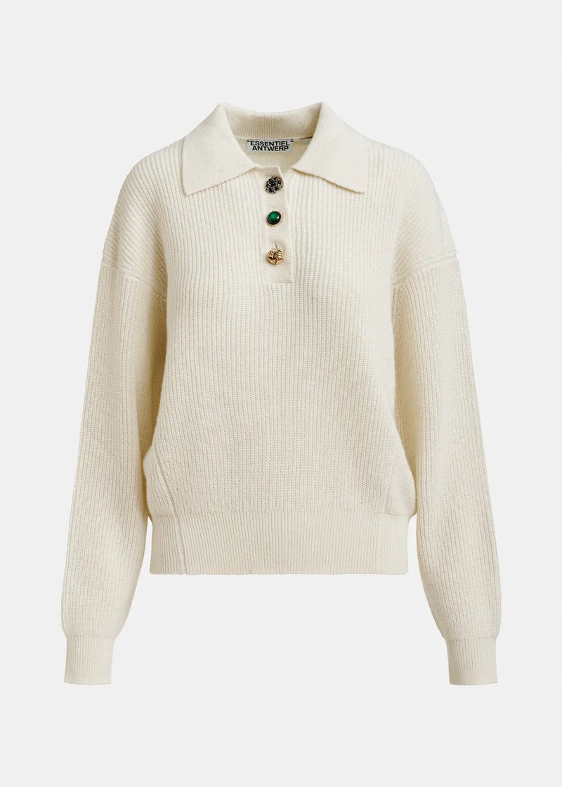 Essentiel Antwerp Imetal Jewel Button Polo