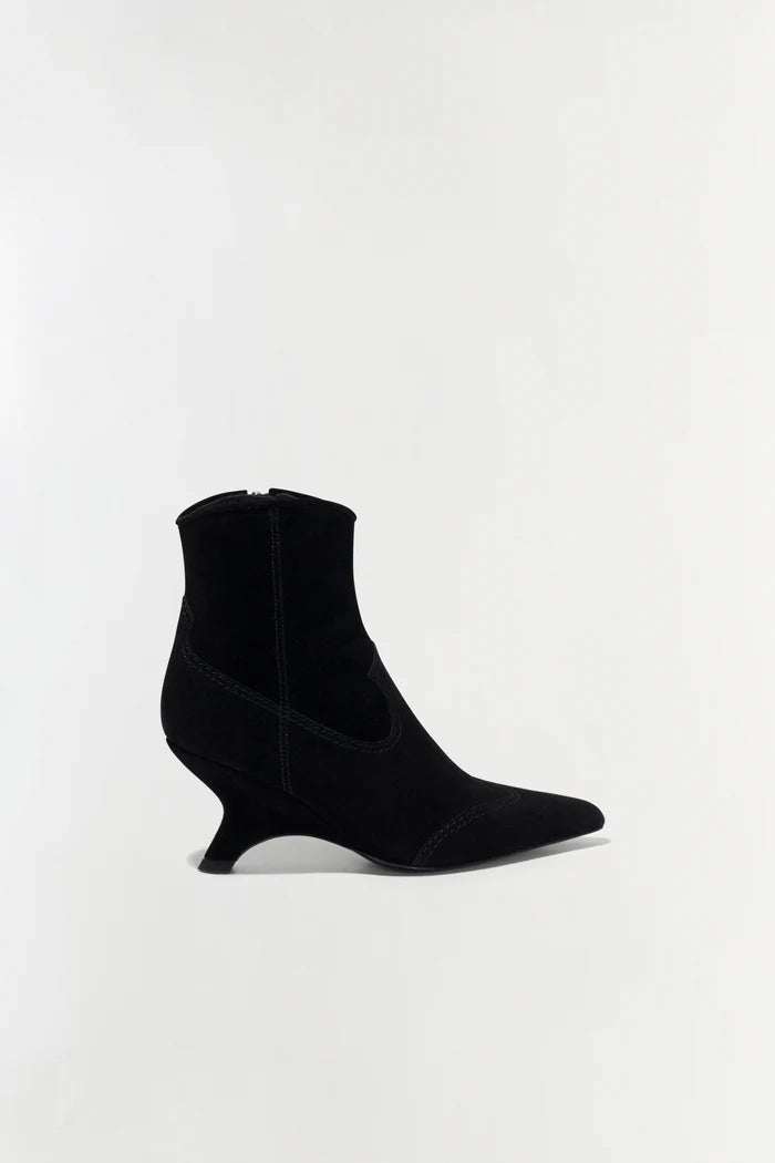 SIMKHAI Shadow Suede Western Ankle Boot