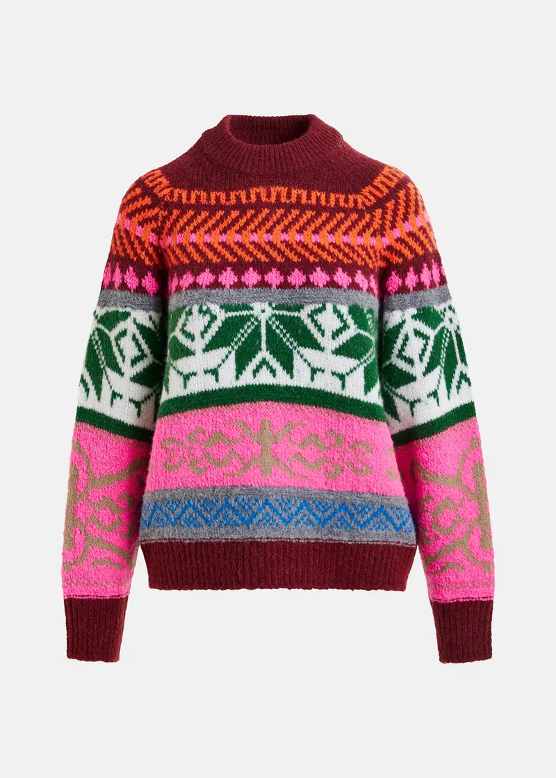 Essentiel Antwerp Irelando Jacquard Knit Pull Sweater