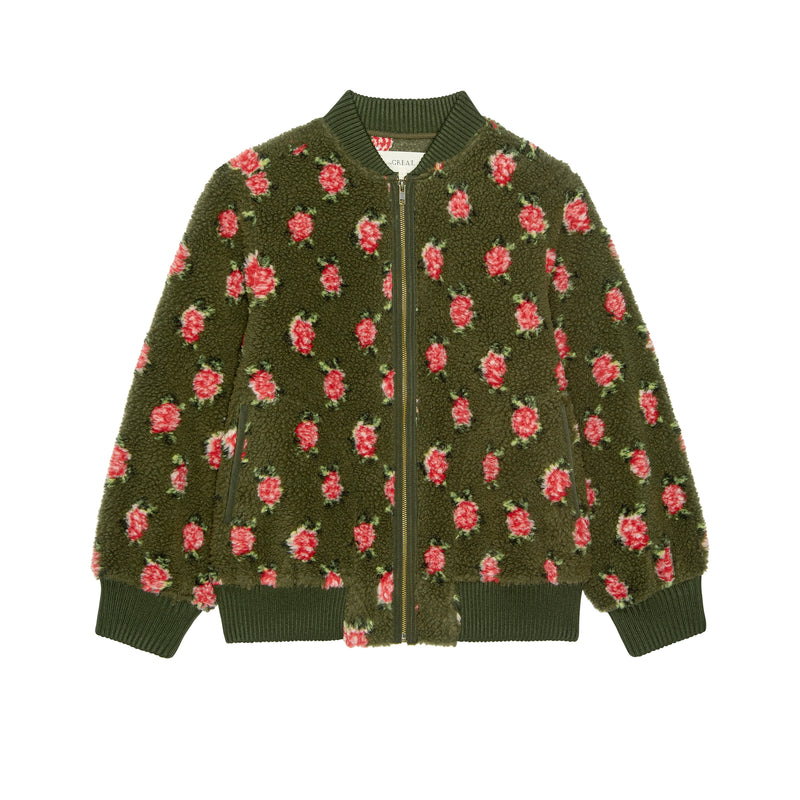 The Great The Zip Front Plush Bomber