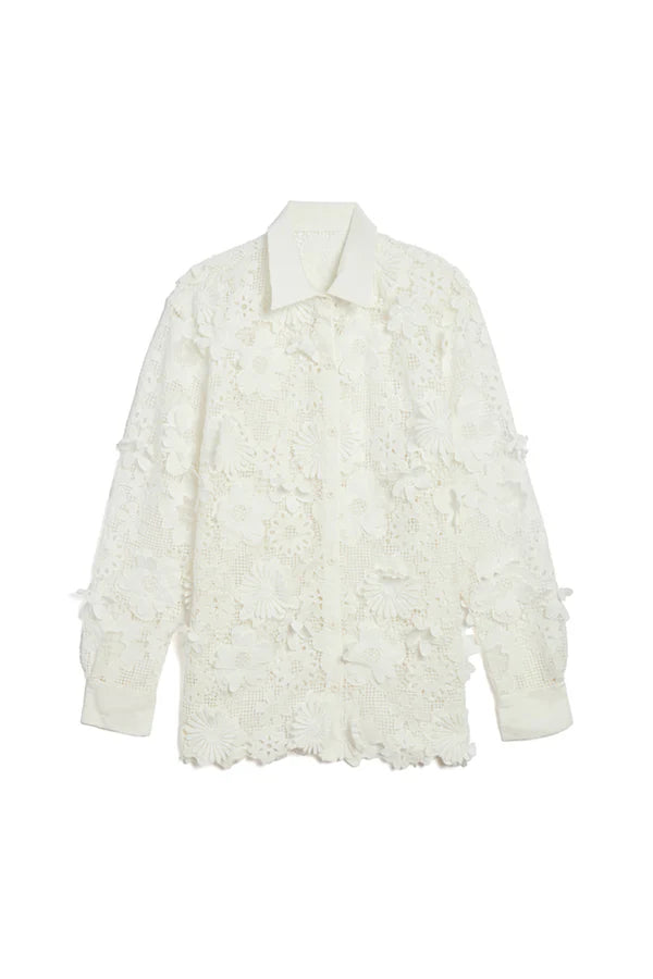 Jocelyn 3D Lace Oversized Shirt