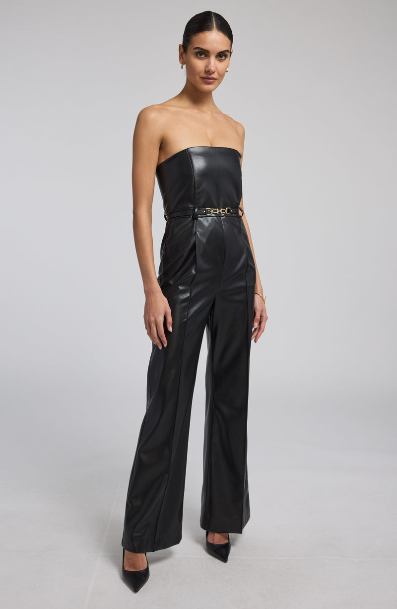 Generation Love Cristelle Vegan Leather Jumpsuit