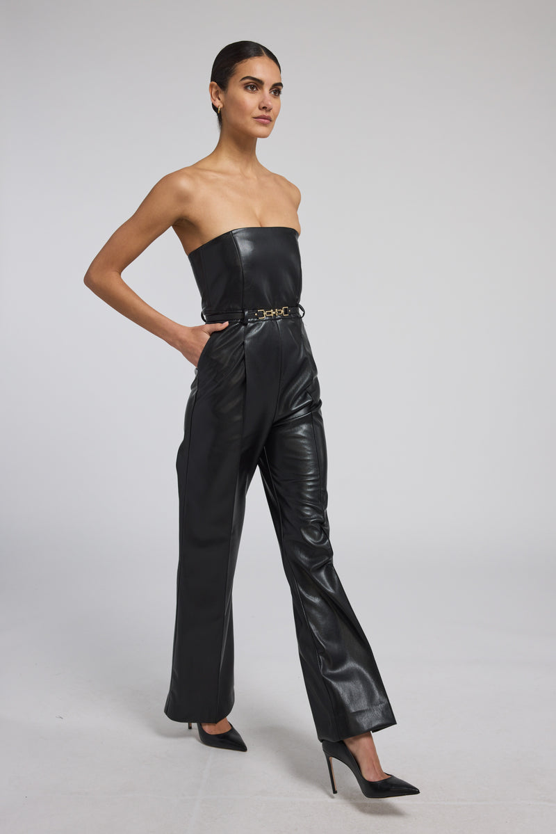 Generation Love Cristelle Vegan Leather Jumpsuit