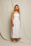 PerfectWhiteTee Kai Woven Strapless Dress