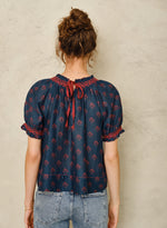 Mabe Lindi Print Smocked Top