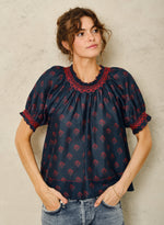 Mabe Lindi Print Smocked Top
