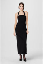 Toccin Davina Sculpted Halter Midi Dress