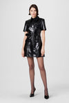 Toccin Lydia Short Sleeve Snap Front Dress