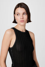 Toccin Juniper Racer Tank With Contrast Tipping