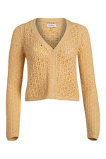 Naadam Pima Cotton Artisanal V-Neck Cardigan