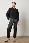 Lilla P Saddle Sleeve Crewneck Swearter