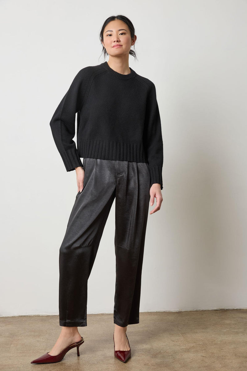 Lilla P Saddle Sleeve Crewneck Swearter
