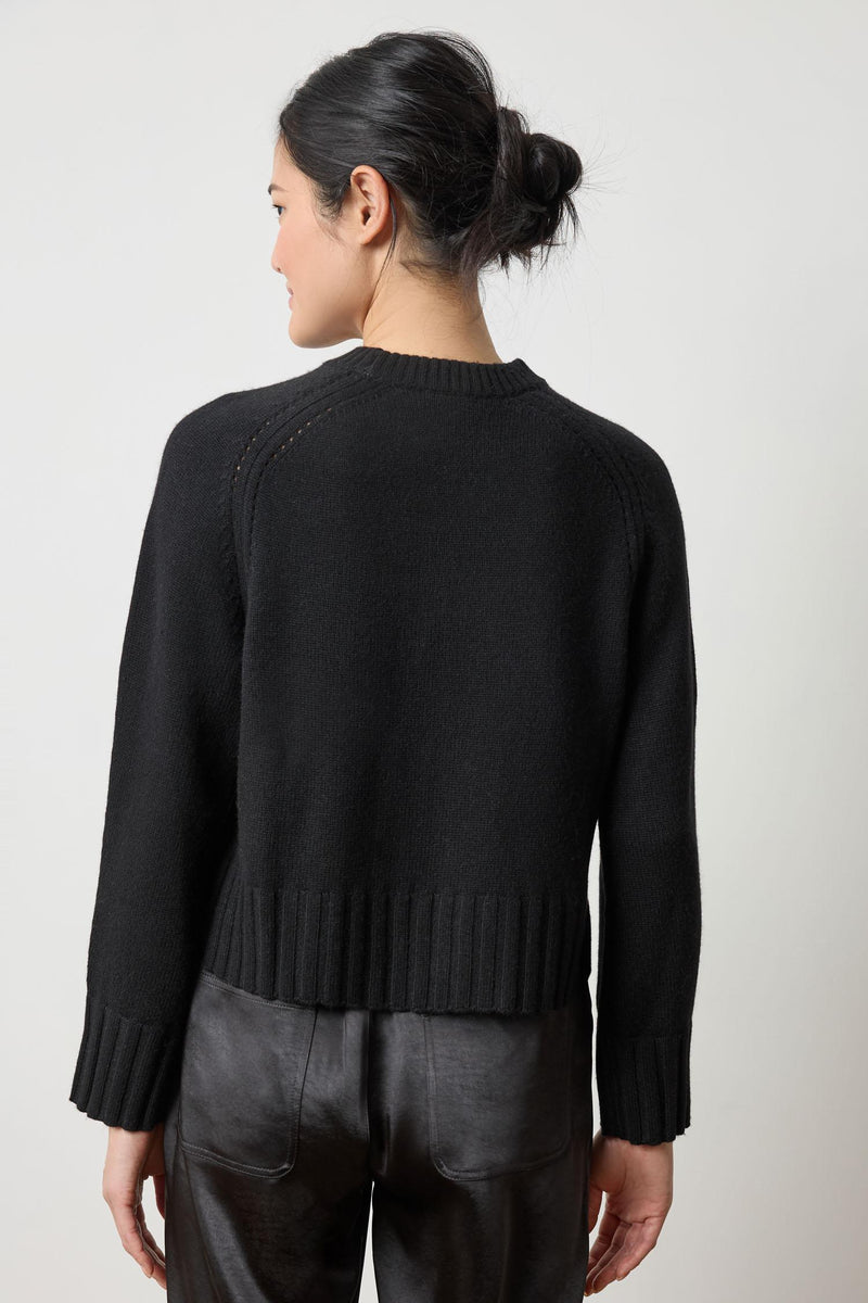 Lilla P Saddle Sleeve Crewneck Swearter