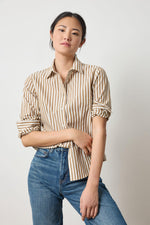 Lilla P Slim Fit Button Down