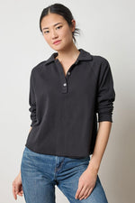 Lilla P Shirttail Polo Sweatshirt
