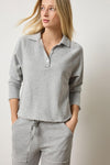 Lilla P Shirttail Polo Sweatshirt