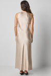 Lilla P Satin Bias Maxi Dress