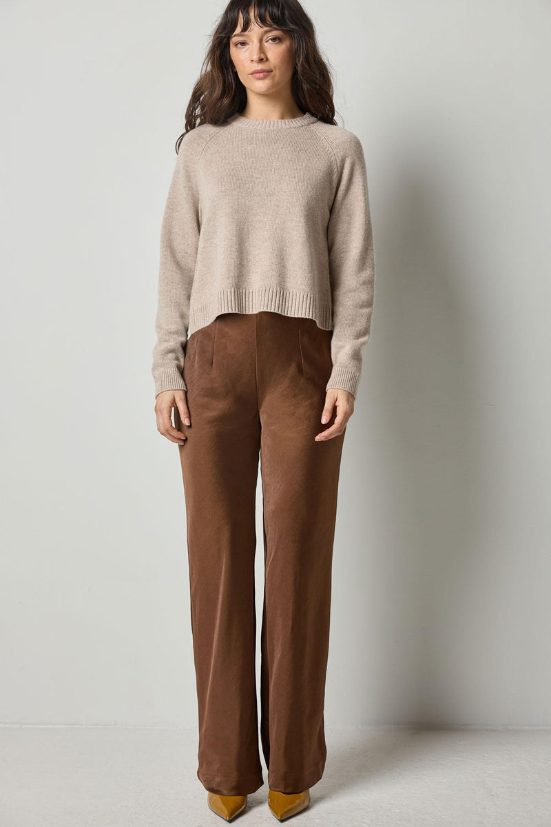 Lilla P Satin Clean Front Pant