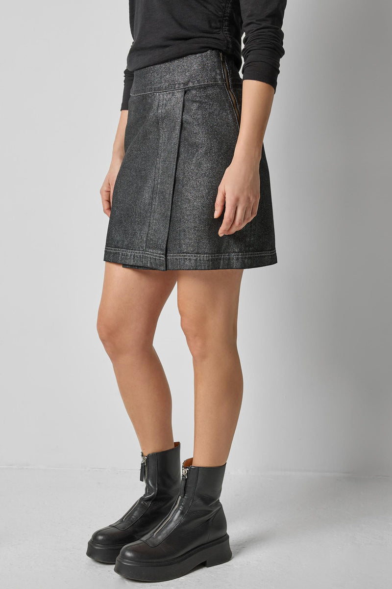 Lilla P Metallic Mini Skirt