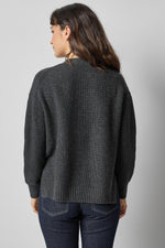 Lilla P Relaxed Side Vent Cardigan