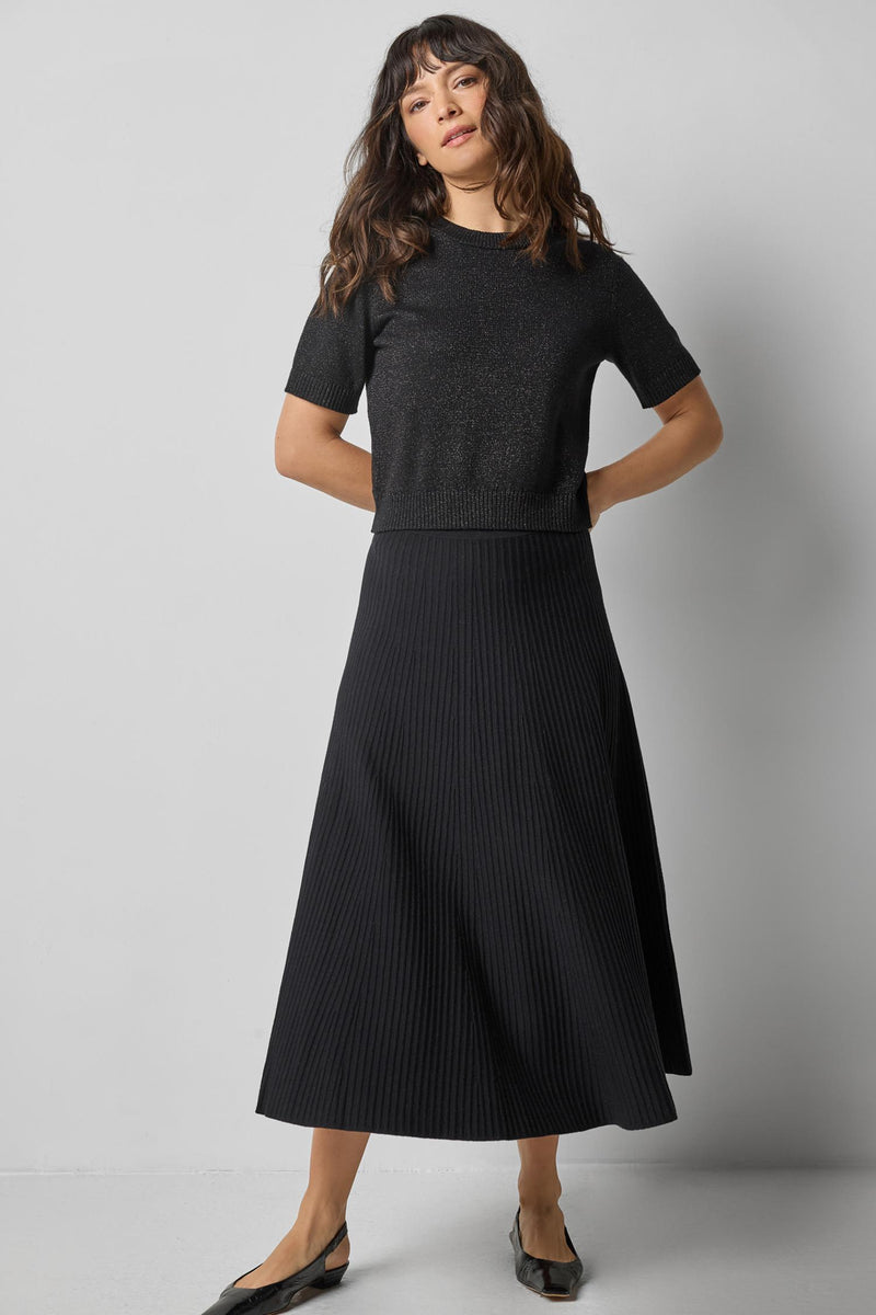 Lilla P Short Sleeve Sparkle Sweater
