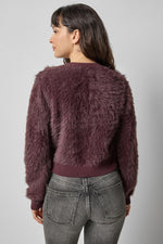 Lilla P Brushed Crewneck Cardigan