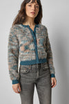 Lilla P Brushed Crewneck Cardigan