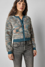 Lilla P Brushed Crewneck Cardigan