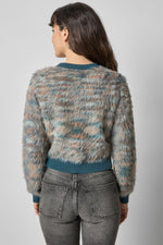 Lilla P Brushed Crewneck Cardigan