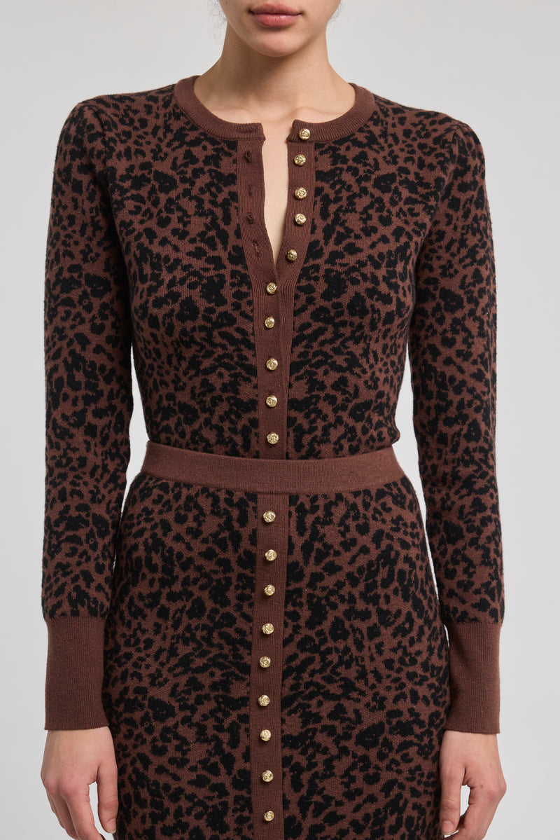 Generation Love Tulum Jacquard Cardigan