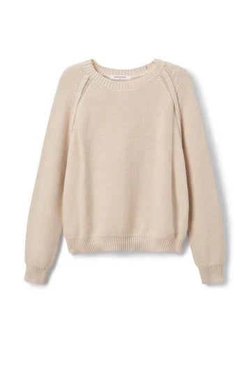 PerfectWhiteTee Evie Cotton Raglan Crew