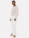 Brodie Rainbow Chevron Slash Neck