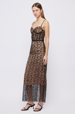 SIMKHAI Ruth Lace Bustier Midi Dress