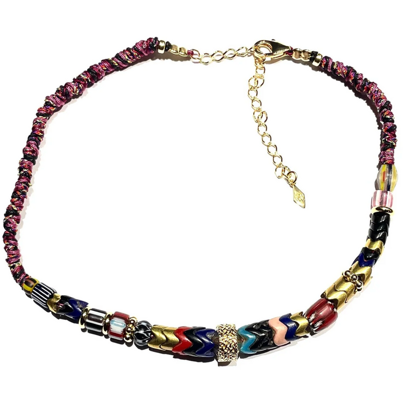 Gachon Pothier Snake Handwoven 3 Necklace