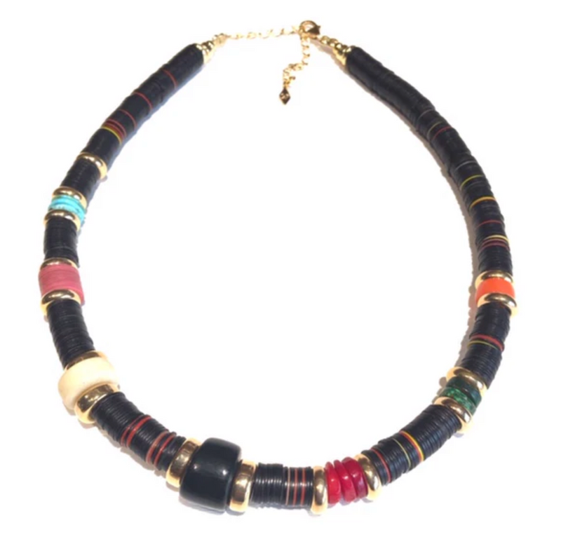 Gachon Pothier Bakelite Puka 1 Necklace