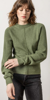 Lilla P Rib Sleeve Crewneck Sweater