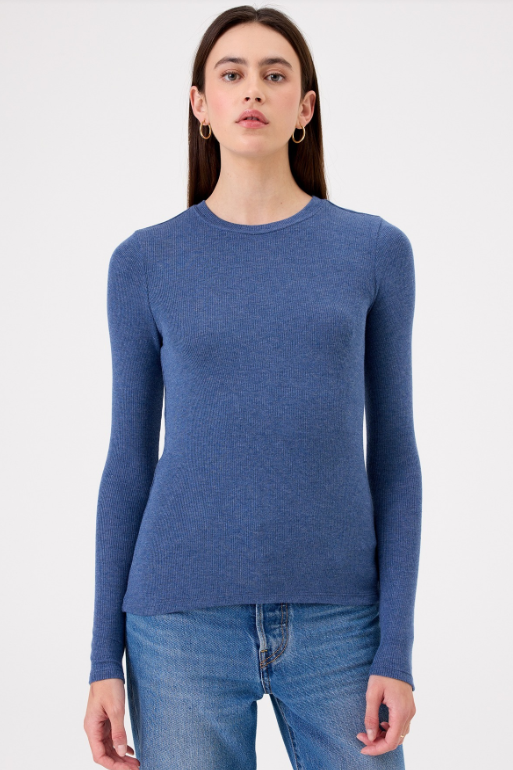 Goldie Button Sleeve Crew